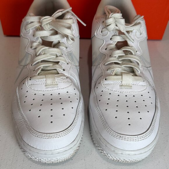 NIKE AIR FORCE 1 REACT WHITE/PURE PLATINUM [CT1020 101] US MEN SZ 9 - Picture 1 of 11
